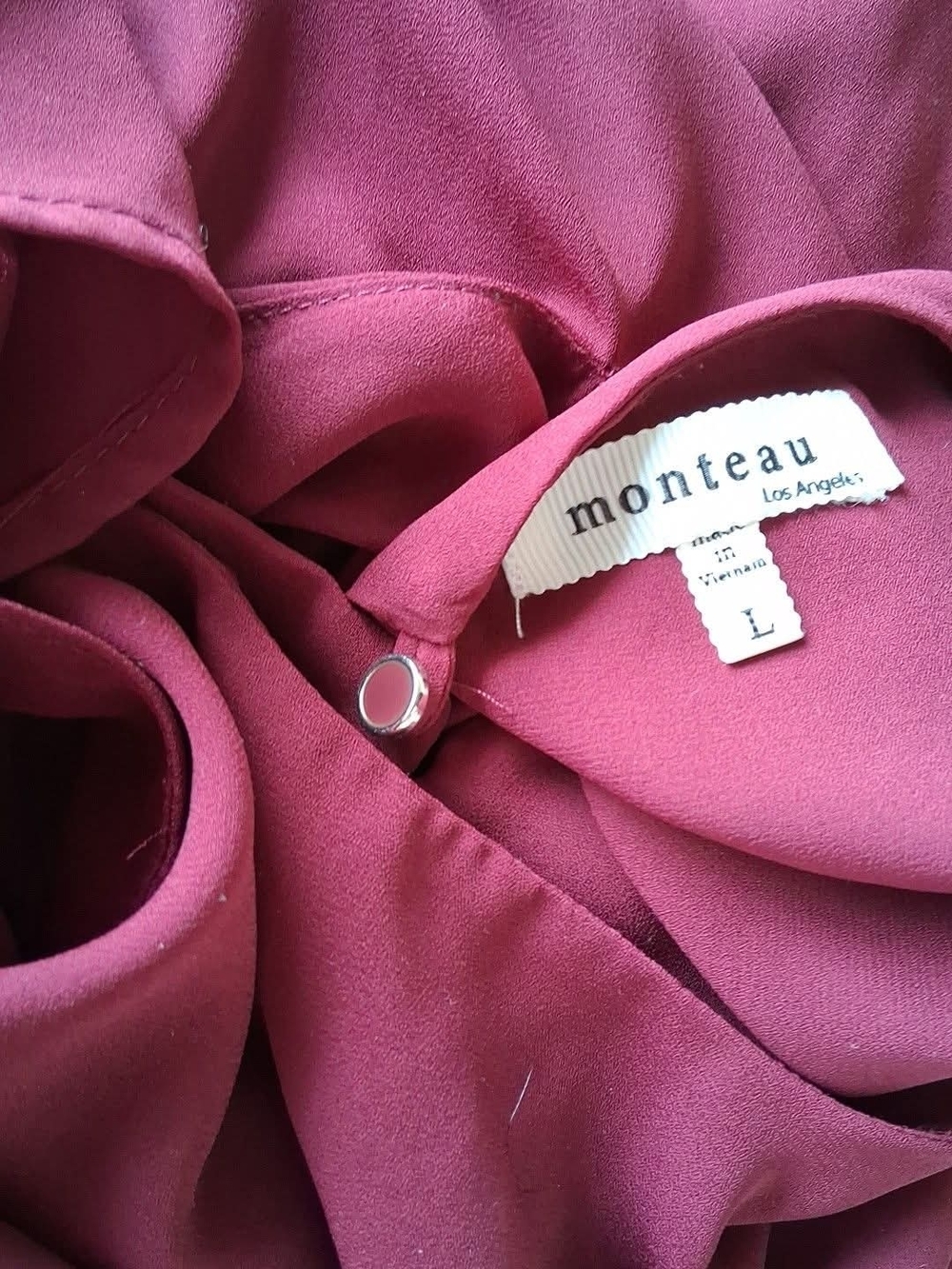Monteau Sleeveless Midi Dress in Wine - Picture 2 of 2